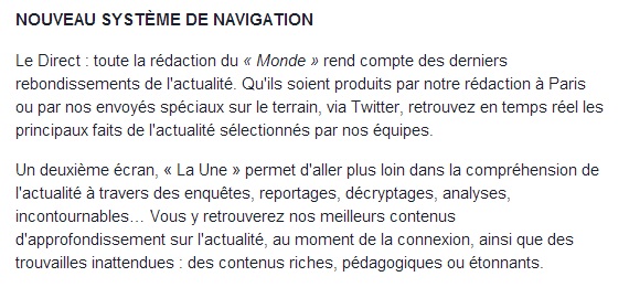 Source: Site web du Monde