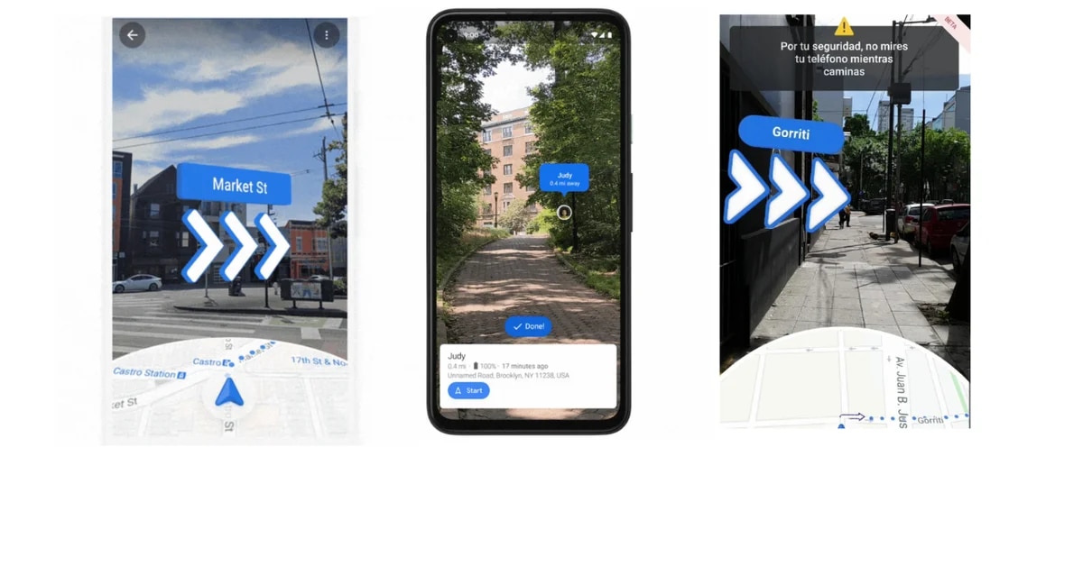 Google maps dévoile de nouvelles fonctionnalités en réalité augmentée