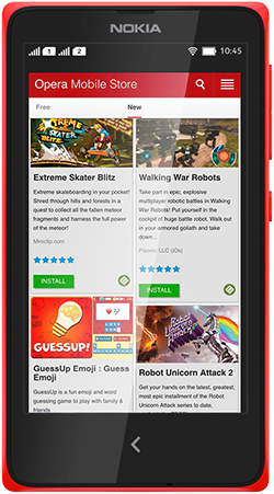 Partenariat Microsoft - Opera Software pour étendre Opera Mobile Store à plus de mobiles Nokia