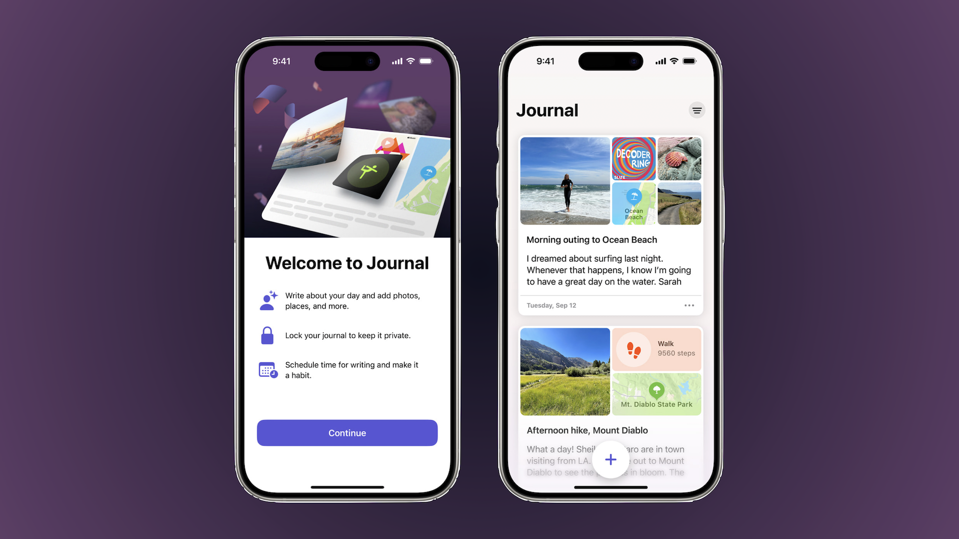 Apple dévoile une application de Journal Intime