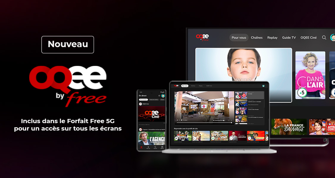 Free Mobile fête ses 12 ans en Offrant l'appli TV OQEE dans son forfait Free 5G