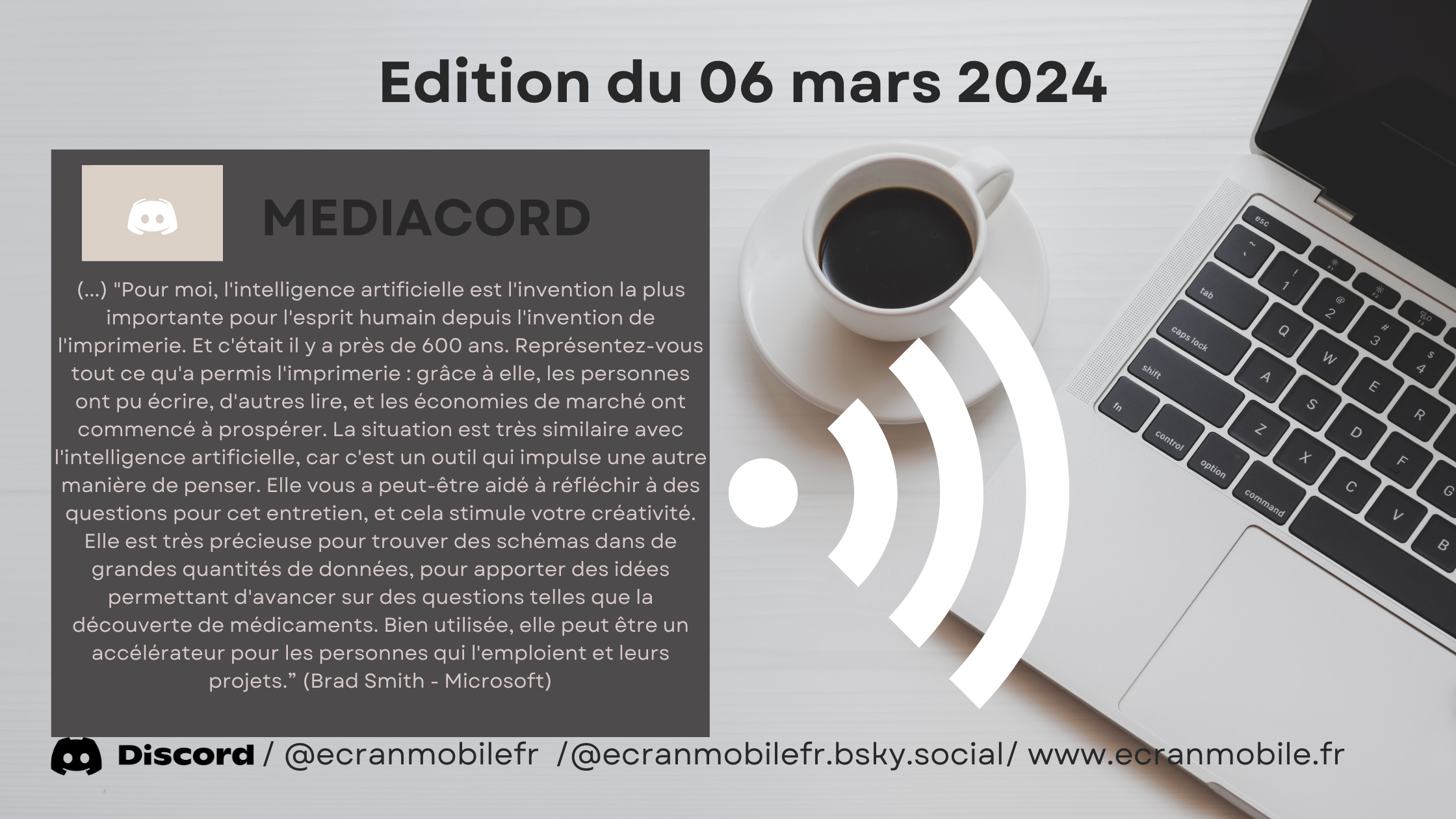 Mediacord, le récap du 06/03