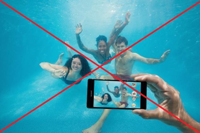 Attention : N’utilisez pas votre téléphone ou tablette Sony Xperia sous l'eau