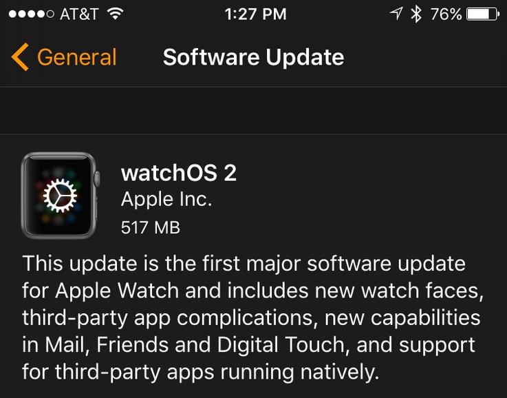 Après un léger retard, watchOS 2 arrive enfin sur l’Apple Watch