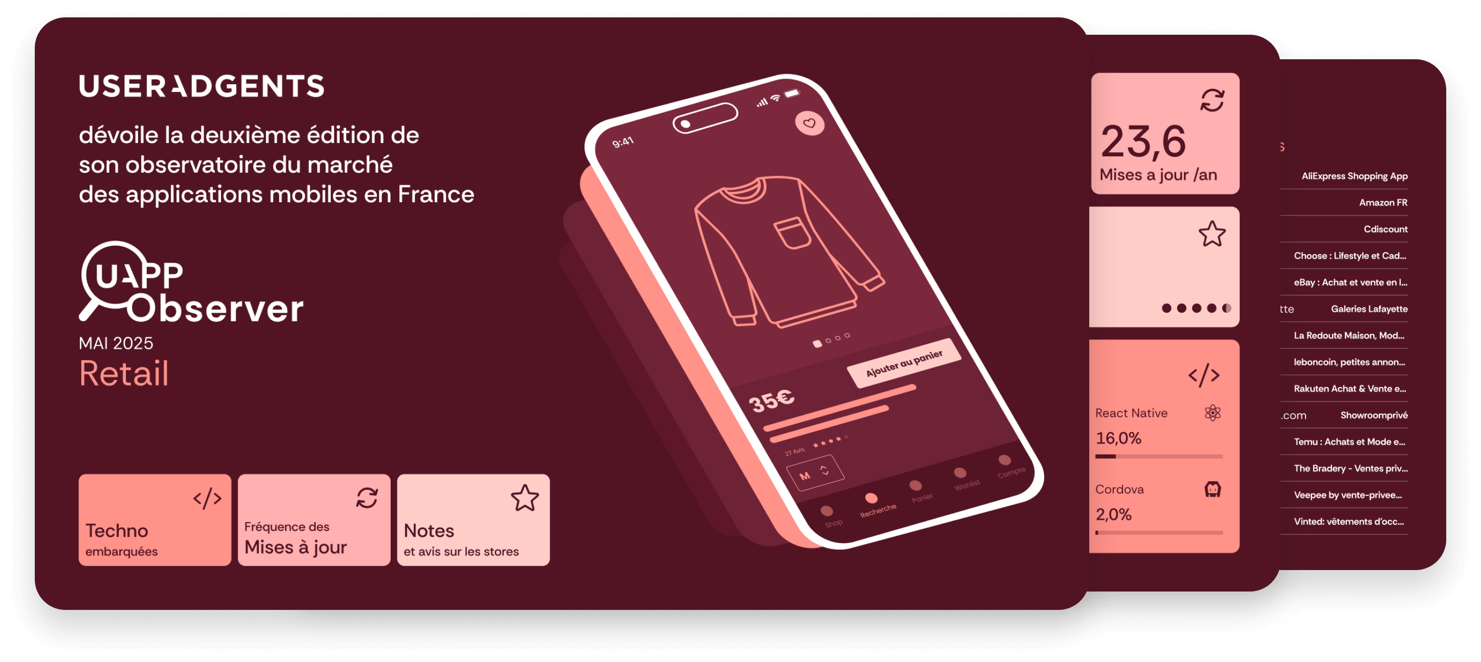 ​75% des e-commerçants optent pour des applications natives