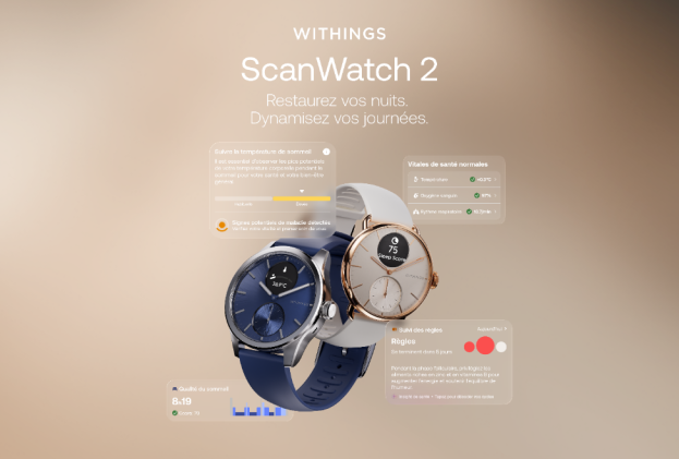 Withings ScanWatch 2 : une montre dotée d'une IA capables d’anticiper les maladies