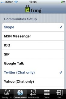 Messagerie instantanée universelle sur l'iPhone