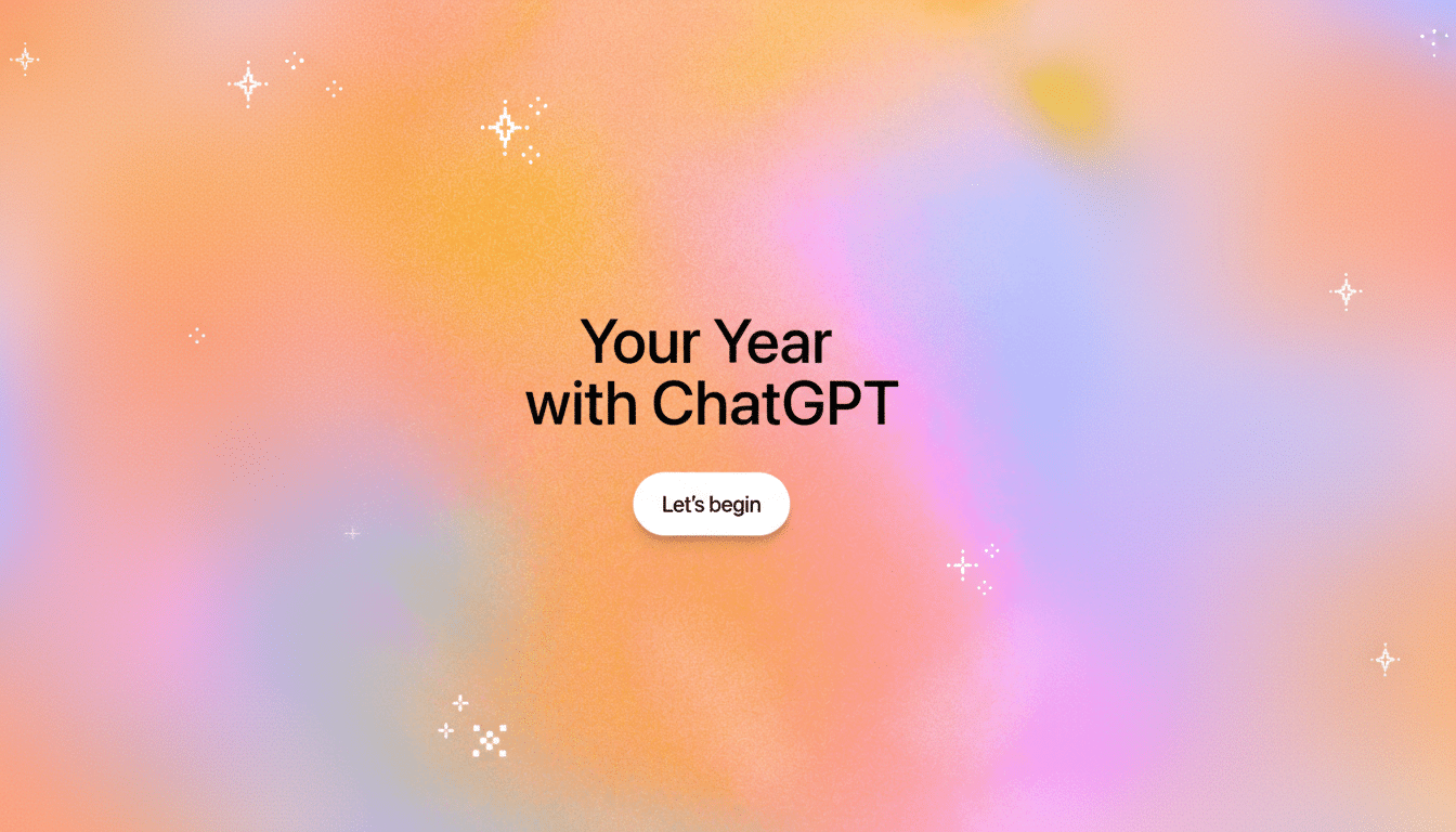 ChatGPT lance son récapitulatif de l’année, inspiré du Spotify Wrapped