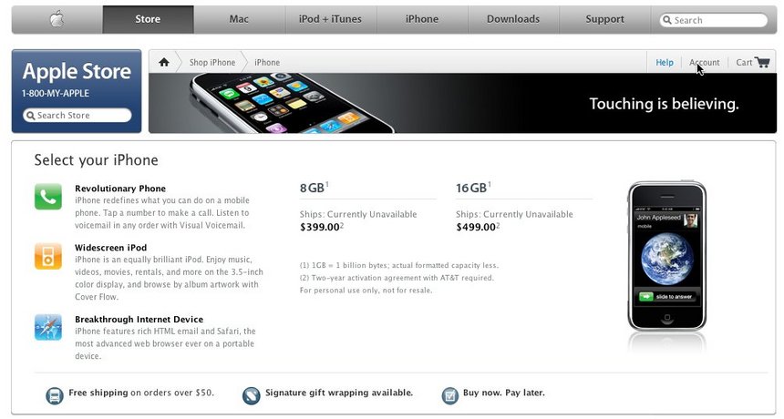Apple suspend la commercialisation de l'iPhone 2G