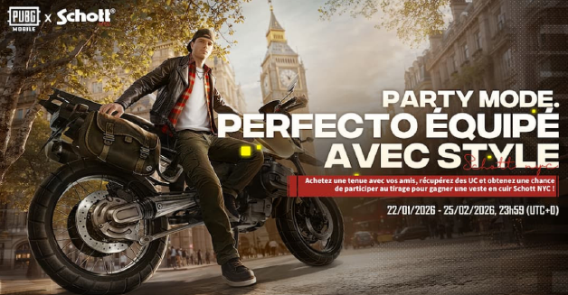 PUBG MOBILE x Schott NYC : une collaboration iconique qui fait entrer le Perfecto dans le jeu vidéo