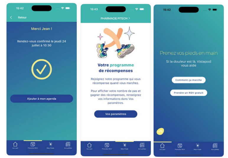 Vistapod lance son application mobile pour simplifier l’accès au bilan podométrique en pharmacie