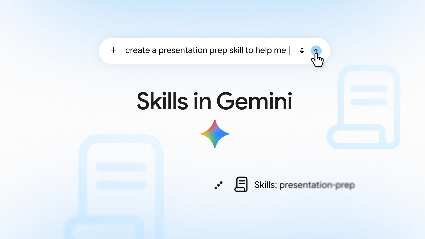 Visuel officiel « Skills in Gemini », publié par Google le 30 septembre 2026 pour présenter les Skills, appelés à remplacer les Gems. Crédit : Google