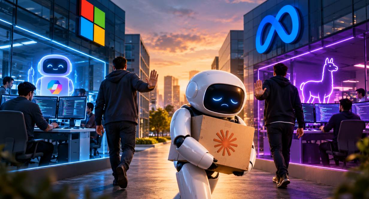Meta et Microsoft réduisent l’usage de Claude en interne pour privilégier leurs propres outils d’IA