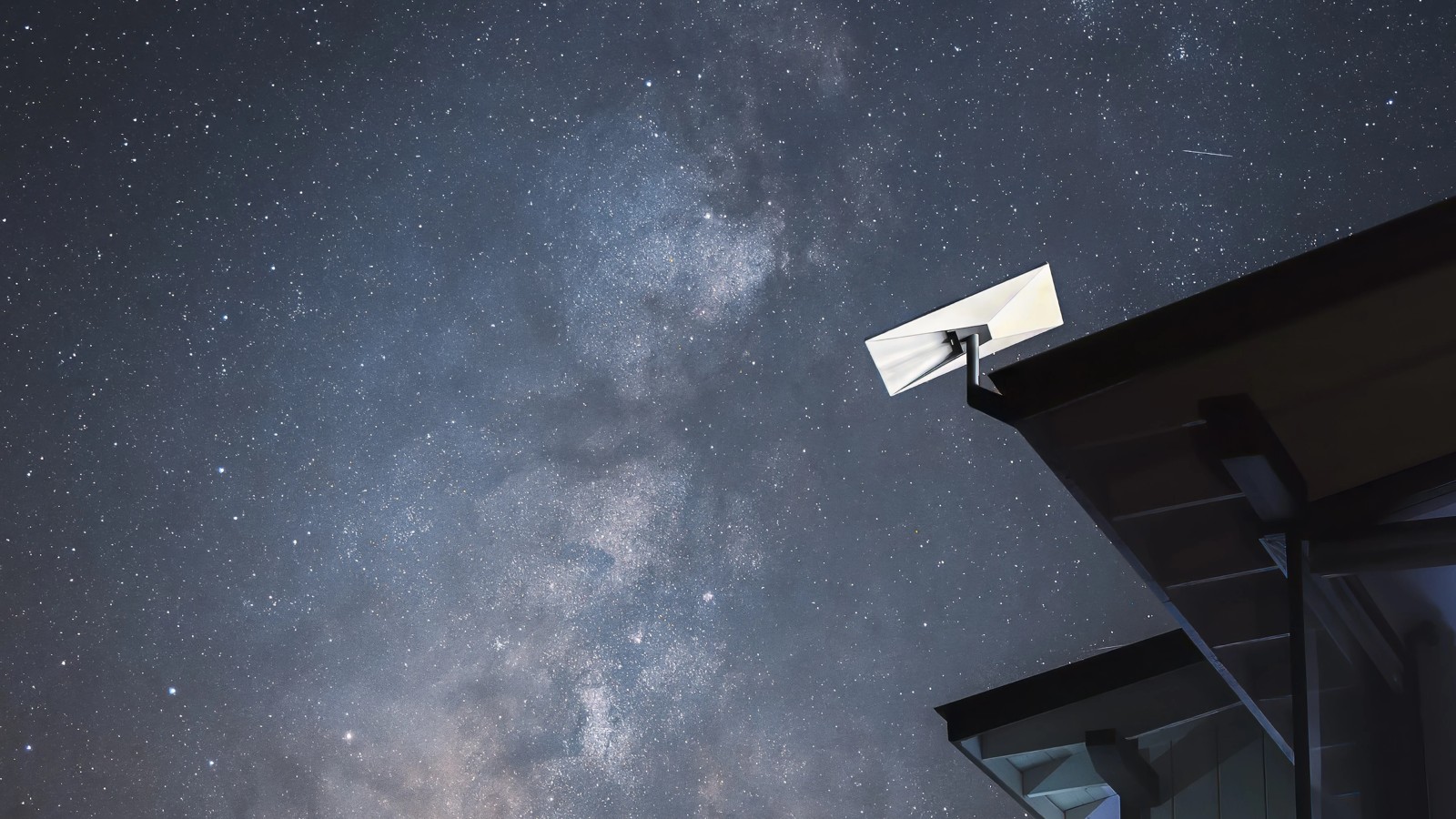 Une antenne Starlink, terminal de l’internet par satellite de SpaceX. © Starlink