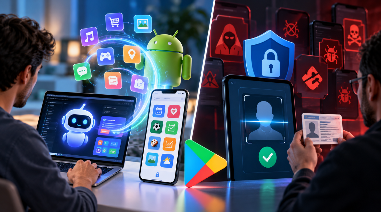 Google facilite la création d’applications Android par IA, mais renforce le contrôle des développeurs