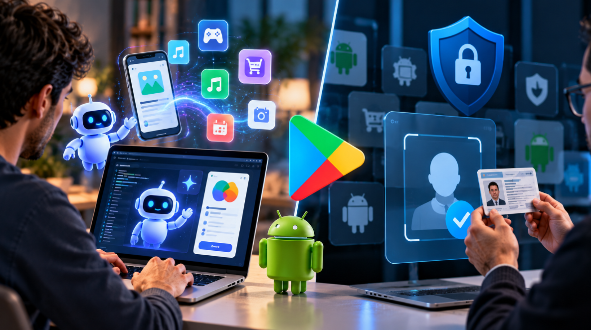 Google facilite la création d’applications Android avec l’IA, mais renforce le contrôle des développeurs
