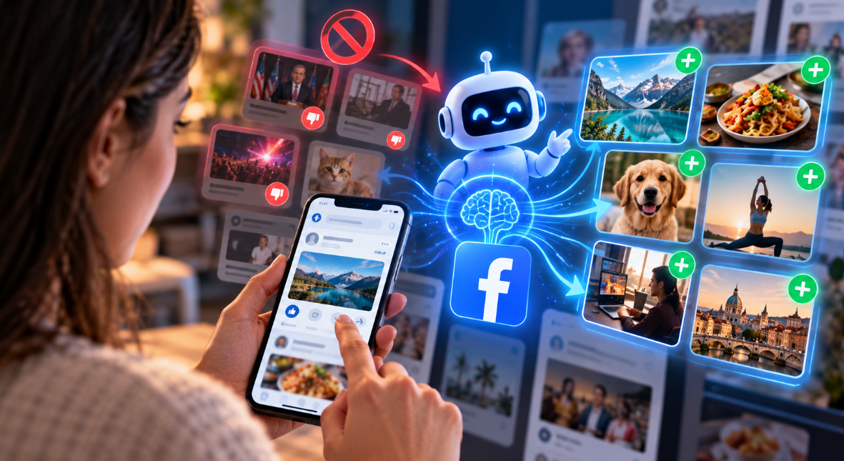 Facebook veut vous redonner le contrôle de son algorithme grâce à l’intelligence artificielle