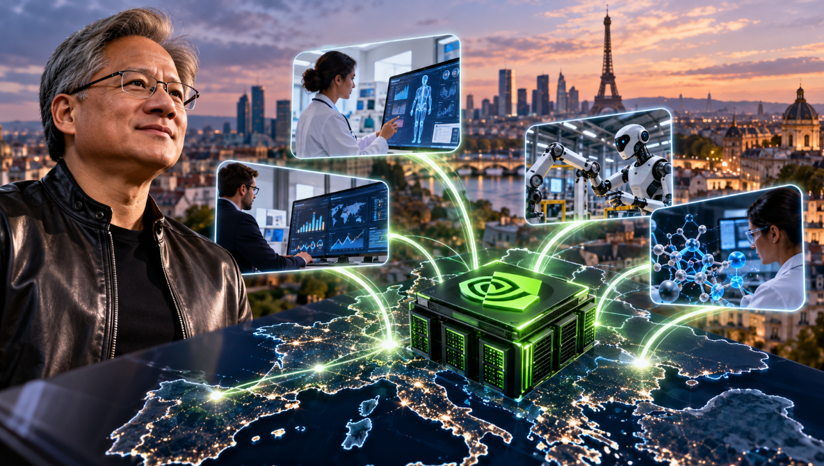 Pourquoi Nvidia investit des milliards dans l’IA en Europe, de Doctolib à la robotique