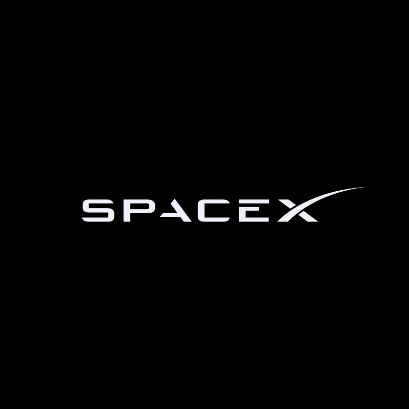 Le logo de SpaceX, qui veut faire de Starlink Mobile un opérateur national aux États-Unis. © SpaceX