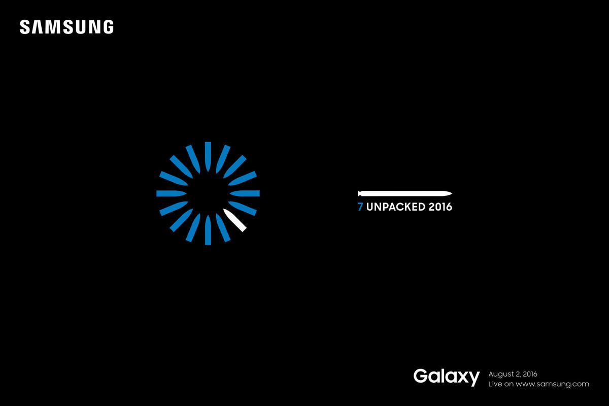 Samsung va tenir un évènement Unpacked 2016 le 2 Août, le Galaxy Note 7 attendu