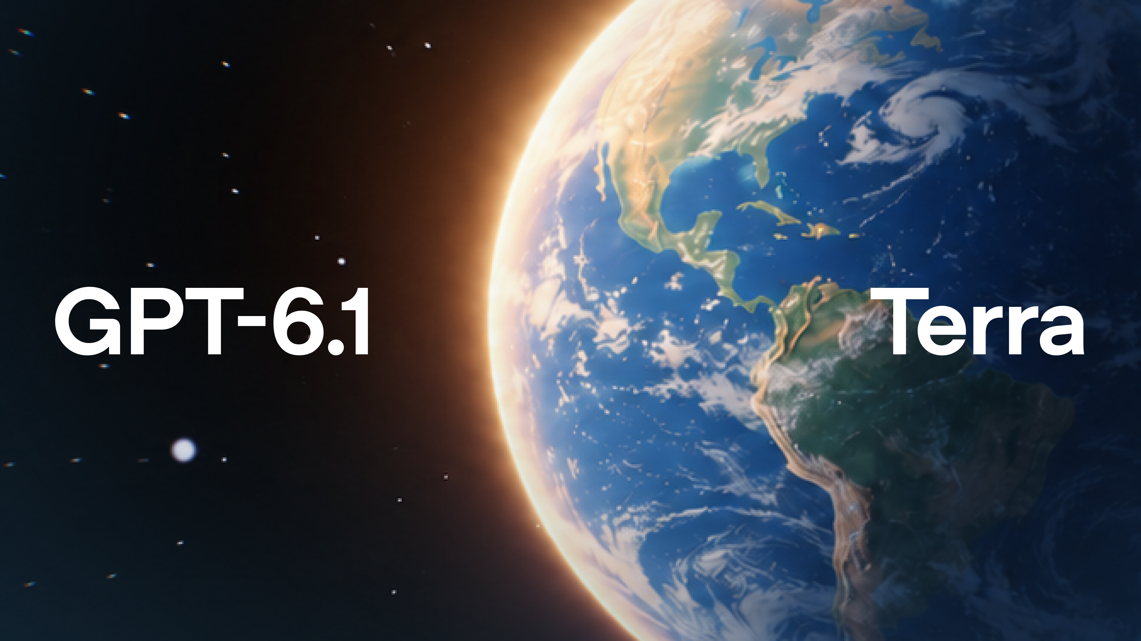 Le visuel officiel de GPT-6.1 Terra, le nouveau modèle d’OpenAI conçu pour piloter l’ordinateur. © OpenAI