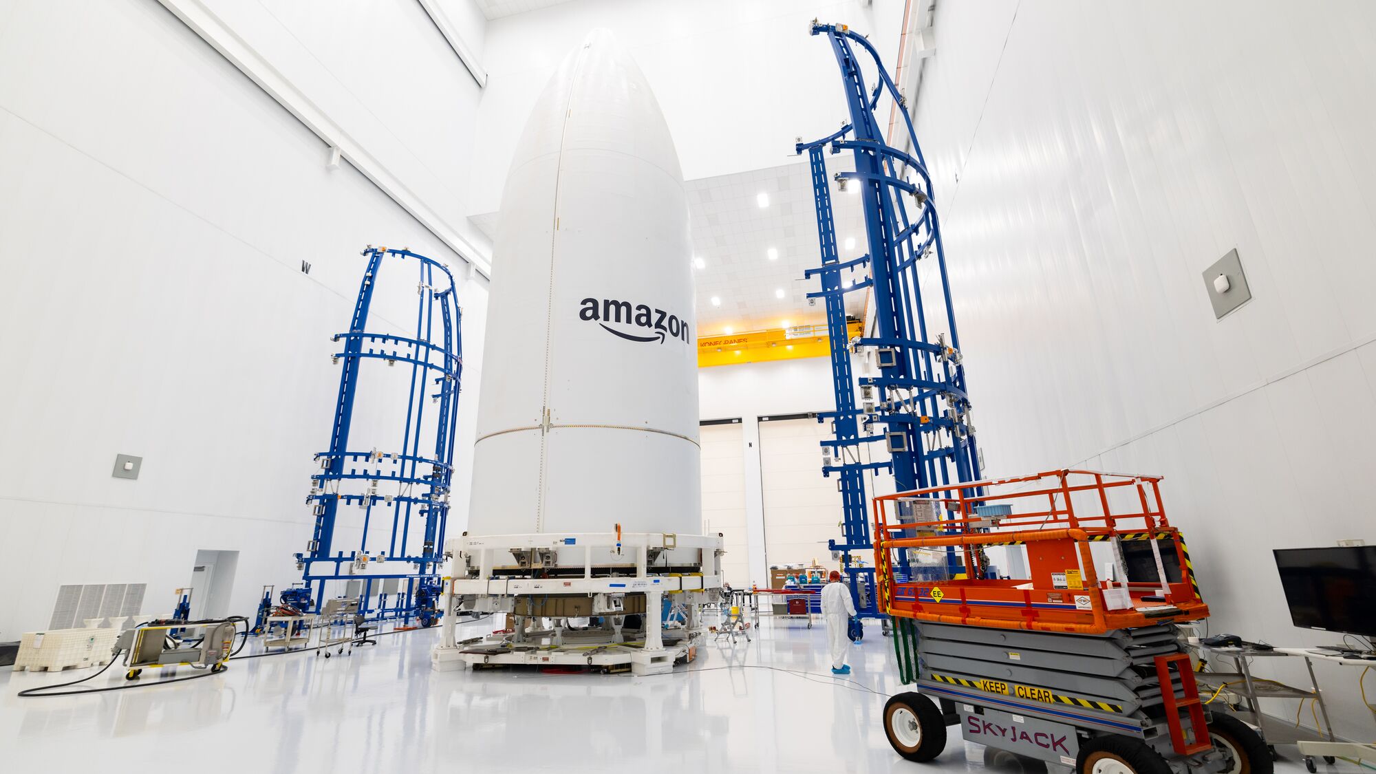 Une charge utile destinée à placer des satellites Amazon Leo en orbite. © Amazon Leo