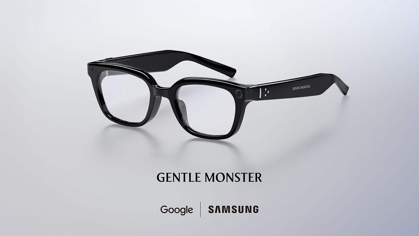 Lunettes intelligentes Samsung × Gentle Monster sous Android XR, présentées à l’Unpacked. © Samsung
