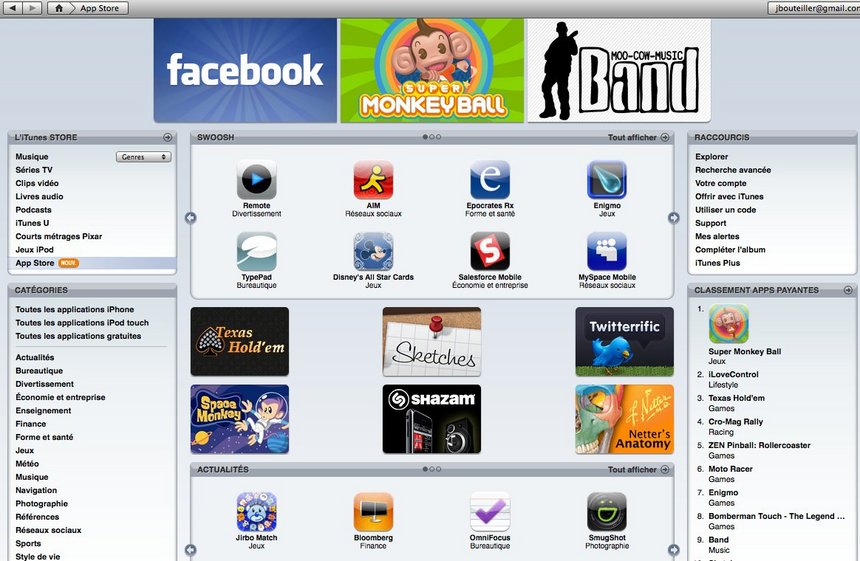 500 applications pour l'iPhone