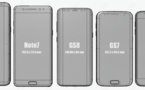 Comparaison dimensions : Galaxy S8 vs Galaxy S7, S6 et iPhone 7 Plus