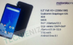Motorola One Power – les spécifications du téléphone ont filtré