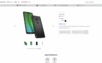 Le site Web de Motorola a affiché accidentellement toute la gamme Moto G7