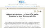 Le Conseil d’État censure les lignes directrices de la CNIL sur l’interdiction du « cookie wall »