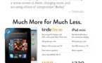 Amazon se moque de l’iPad Mini d’Apple via une publicité comparative