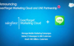 Salesforce et Line s’associent pour développer la messagerie mobile