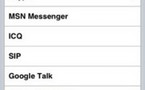 Messagerie instantanée universelle sur l'iPhone