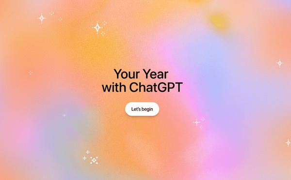 ChatGPT lance son récapitulatif de l’année, inspiré du Spotify Wrapped