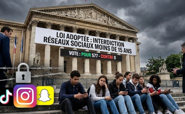 ​Réseaux sociaux : l’Assemblée nationale adopte l’interdiction pour les moins de 15 ans