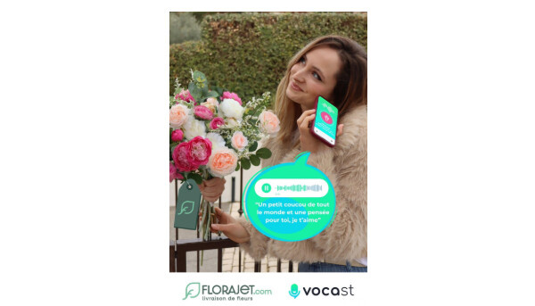Florajet révolutionne l’expérience florale avec Vocast : le message vocal personnalisé livré avec les fleurs