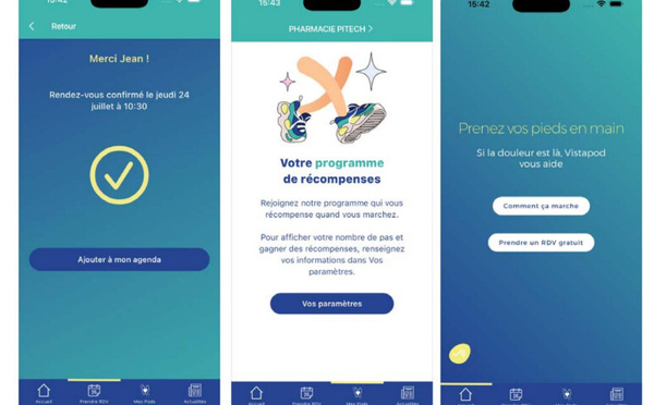 Vistapod lance son application mobile pour simplifier l’accès au bilan podométrique en pharmacie