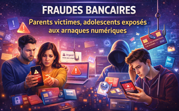 Fraudes bancaires : 30 % des parents déjà victimes, les adolescents en première ligne face aux arnaques numériques
