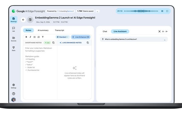 Google AI Edge Foresight : une appli de notes IA gratuite pour Mac