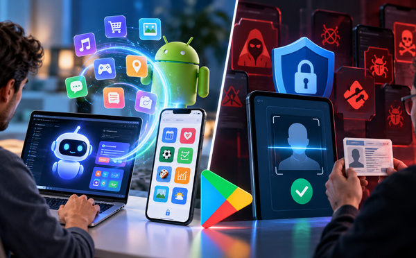 Google facilite la création d’applications Android par IA, mais renforce le contrôle des développeurs