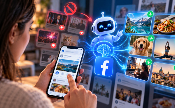 Facebook veut vous redonner le contrôle de son algorithme grâce à l’intelligence artificielle