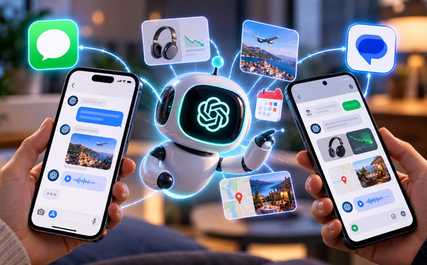 ChatGPT Dots arrive dans iMessage et Google Messages : les agents IA d’OpenAI débarquent sur smartphone